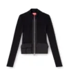 m-melissa Ribbed cardigan with cargo pockets