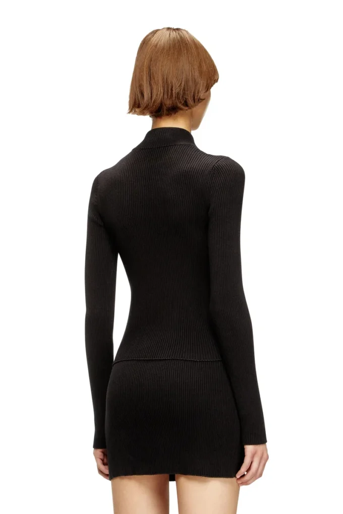 m-melissa Ribbed cardigan with cargo pockets