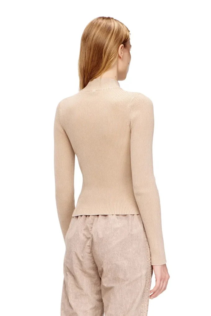 m-melissa Zip-up cardigan with denim cargo pockets