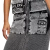 m-melti Knit midi dress with contrast pockets