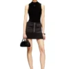 m-meryn-short Ribbed mini skirt with cargo pockets