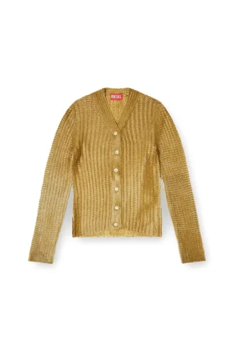 m-millo Ribbed cardigan with shiny effect
