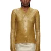 m-millo Ribbed cardigan with shiny effect