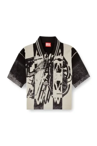 m-oliba-polo Striped polo jumper with 78 logo