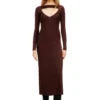 m-oloni Midi wool dress with inlay
