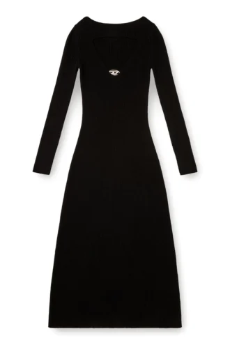 m-oloni Midi wool dress with inlay