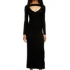 m-oloni Midi wool dress with inlay