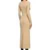 m-oloni Midi wool dress with inlay