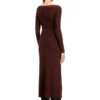 m-oloni Midi wool dress with inlay