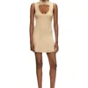 m-oloni-short Mini wool dress with inlay