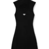 m-oloni-short Mini wool dress with inlay
