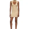 m-oloni-short Mini wool dress with inlay