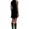 m-oloni-short Mini wool dress with inlay