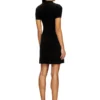 m-olympe Cut-out short dress in ribbed wool knit