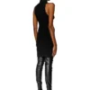 m-onervax Short turtleneck dress in ribbed knit