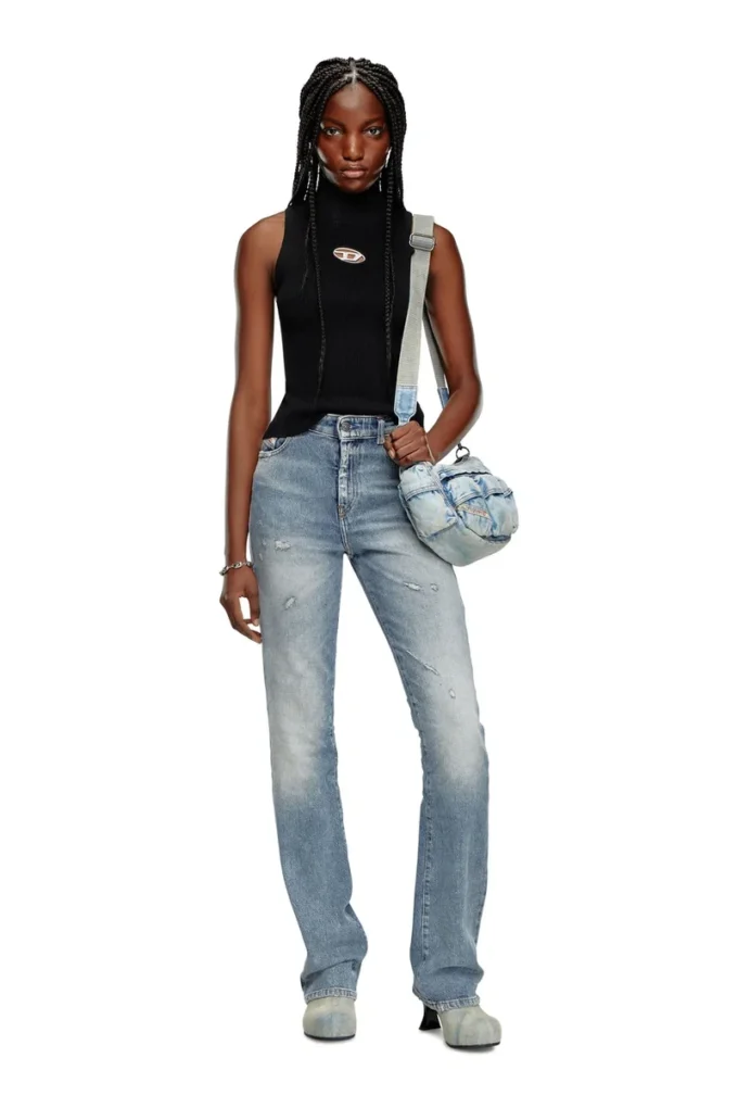 m-onervax-top Ribbed-knit turtleneck top