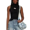 m-onervax-top Ribbed-knit turtleneck top
