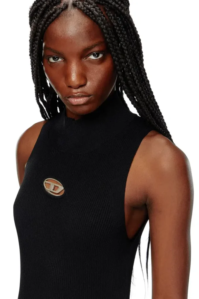 m-onervax-top Ribbed-knit turtleneck top