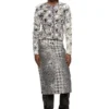 m-sibylla Cardigan in devoré houndstooth jacquard