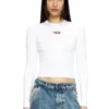 m-valari Rib-knit viscose-blend top with Oval D