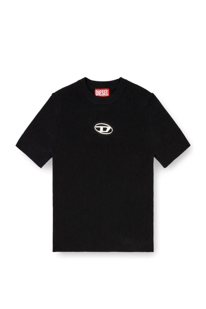 m-valari-ss Short-sleeve jumper with metal Oval D