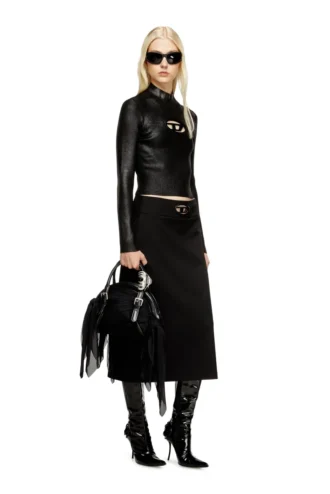 m-valari-tn Ribbed-knit turtleneck with shiny effect
