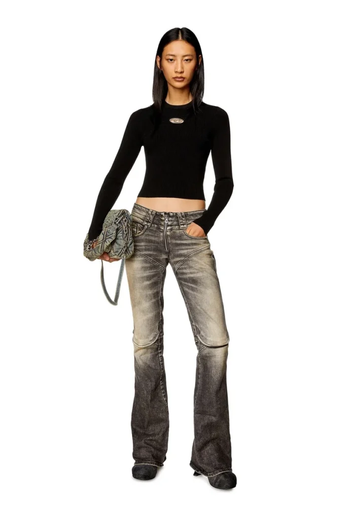 m-valary Ribbed-knit long-sleeve top