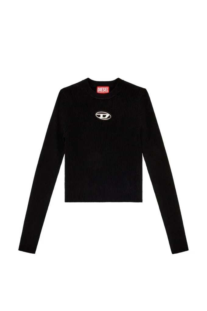 m-valary Ribbed-knit long-sleeve top