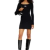 m-vera Off-the-shoulder dress in ribbed knit