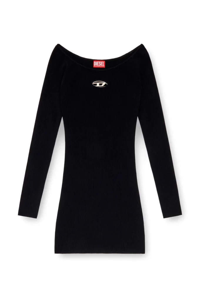 m-vera Off-the-shoulder dress in ribbed knit