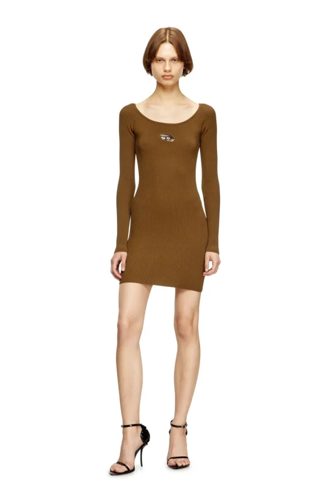m-vera Off-the-shoulder dress in ribbed knit