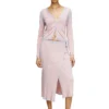m-vigo Wrap skirt in double-dyed rib-knit