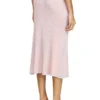 m-vigo Wrap skirt in double-dyed rib-knit