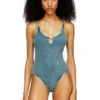 maura-dnm Bodysuit in marble-washed stretch cotton