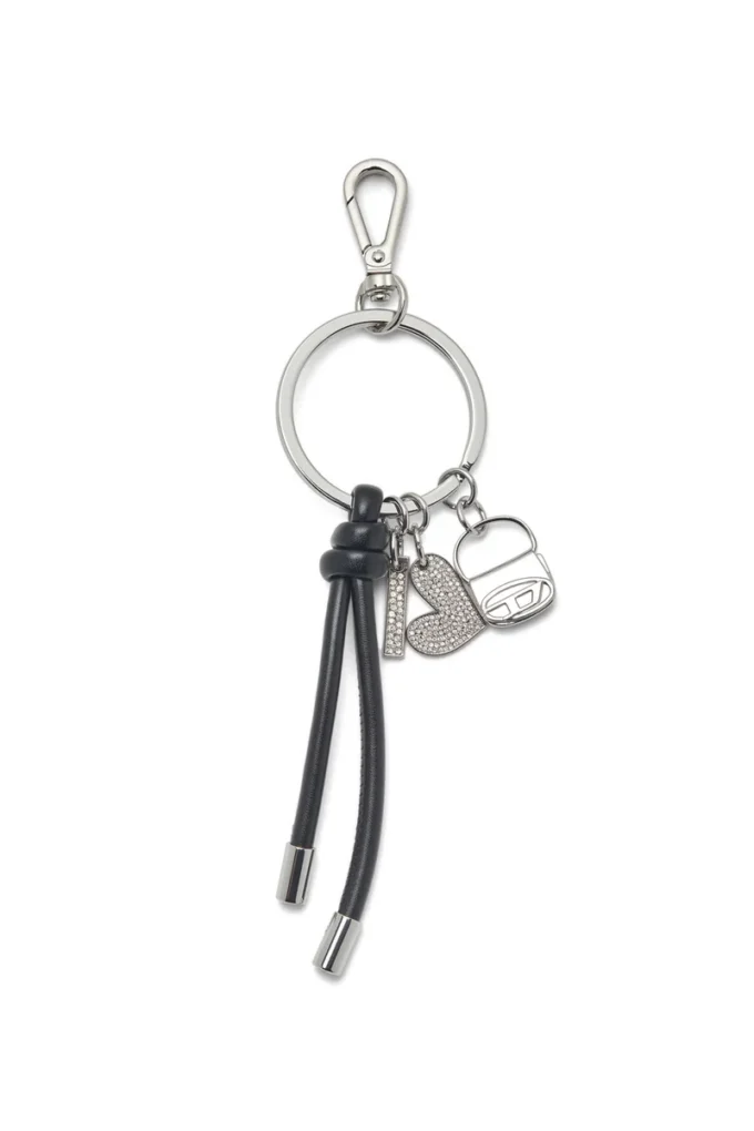multi iii Keyring charm with heart and bag pendants