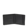 multi-pkts bi fold coin s 3d Denim wallet with logo