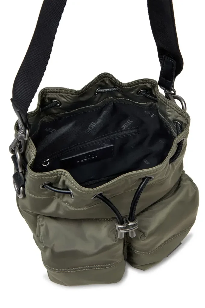 multi-pkts bucket x Multi-Pkts-Multipocket bucket bag in utilitarian shell