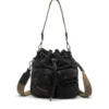 multi-pkts bucket x Multi-Pkts-Multipocket bucket bag in washed denim