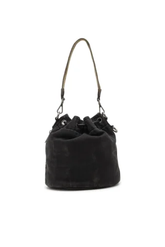 multi-pkts bucket x Multi-Pkts-Multipocket bucket bag in washed denim