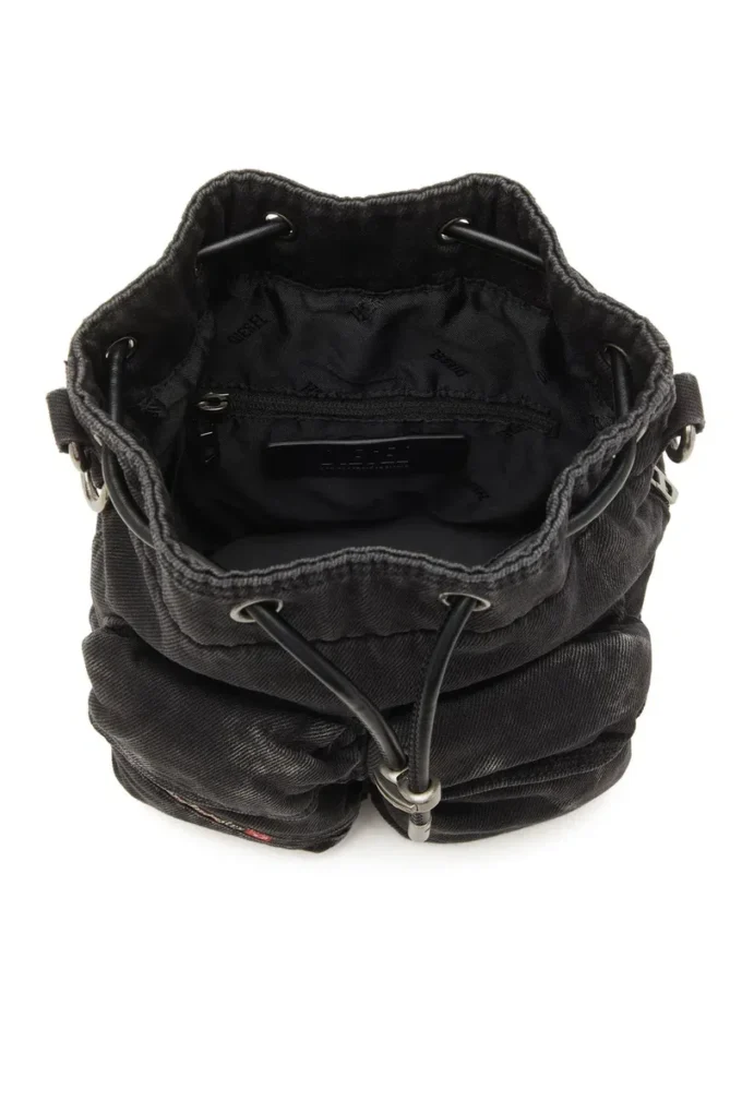 multi-pkts bucket x Multi-Pkts-Multipocket bucket bag in washed denim