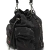 multi-pkts bucket x Multi-Pkts-Multipocket bucket bag in washed denim