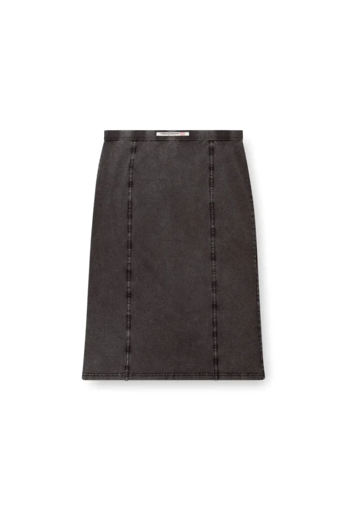 o-allegra Midi skirt with denim effect