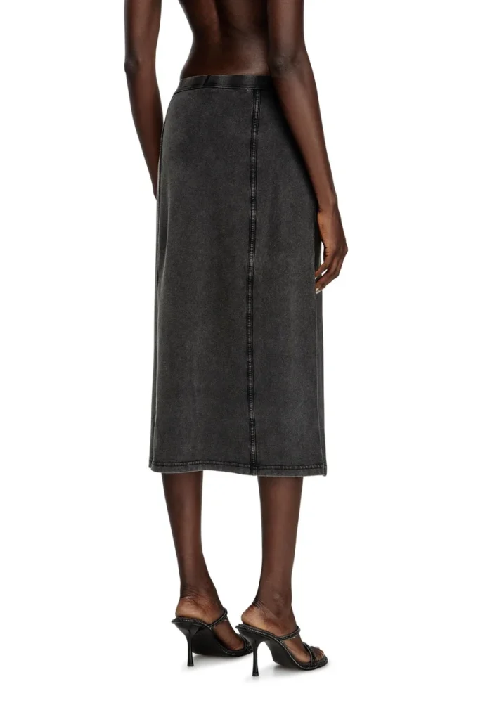 o-allegra Midi skirt with denim effect