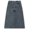 o-alline Midi skirt in denim-look jersey