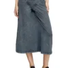 o-alline Midi skirt in denim-look jersey