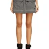 o-cean-s1 Nylon mini skirt with maxi pouch pockets