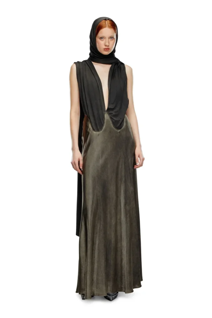 o-dyva Dress with scarf panels