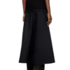 o-grace-bond Drop-waist skirt in neoprene-bonded fabric