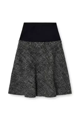 o-grace Bouclé skirt with stretch waist