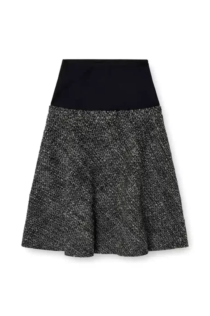 o-grace Bouclé skirt with stretch waist